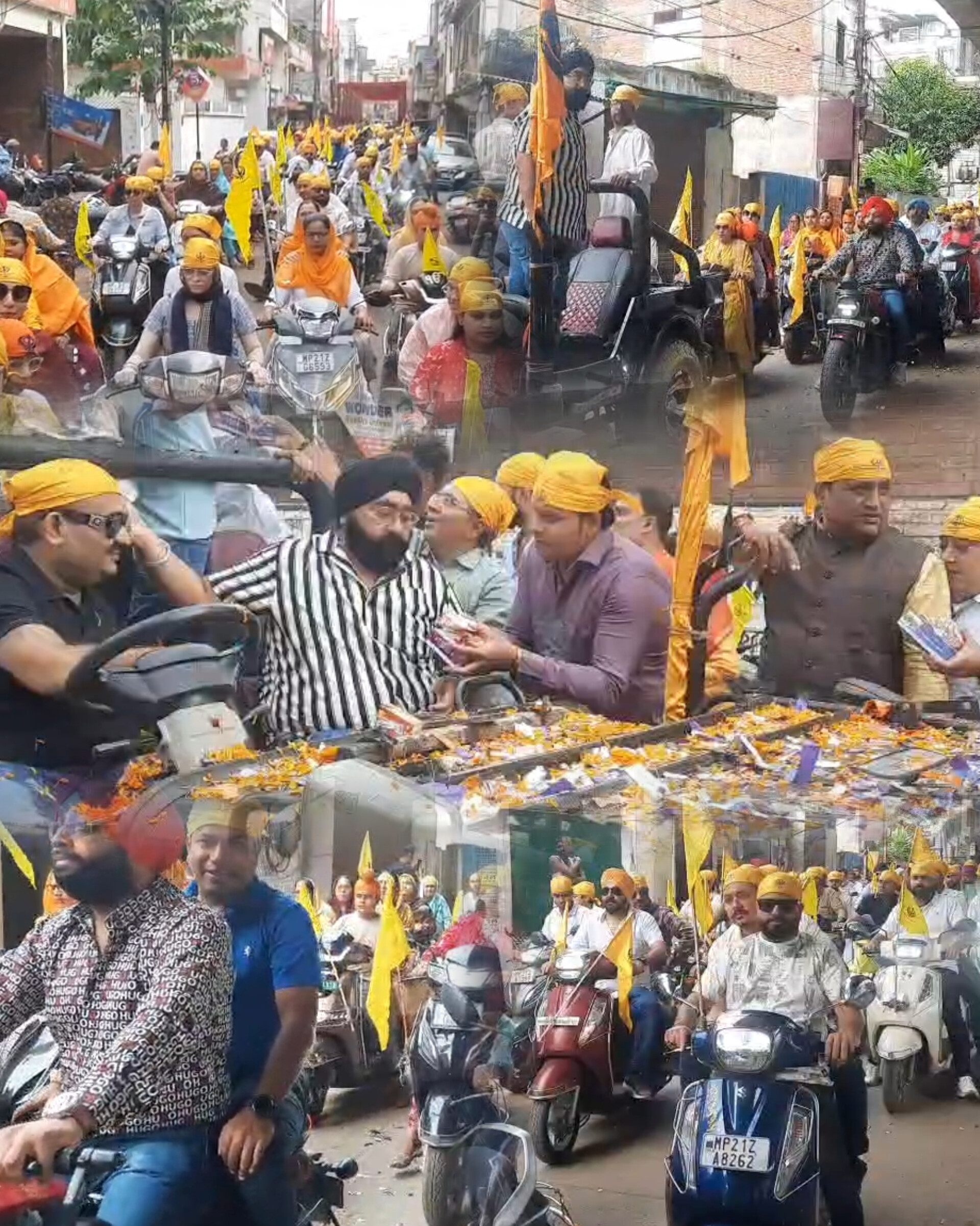 वाहे गुरु का खालसा, वाहे गुरु की फतह से गूंजा पूरा शहर — बरही रोड से निकाली गई प्रकाश उत्सव वाहन रैली...